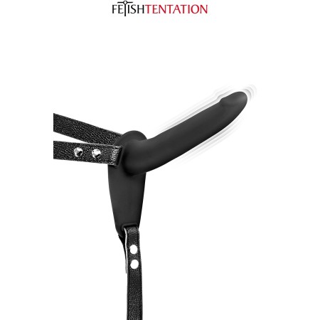 Gode ceinture noir vibrant Fetish Tentation