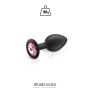 Plug bijou silicone noir S - Hidden Eden