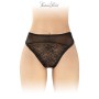 Tanga noir ouvert Ava - Fashion Secret