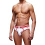 Slip ouvert blanc et rouge - Prowler