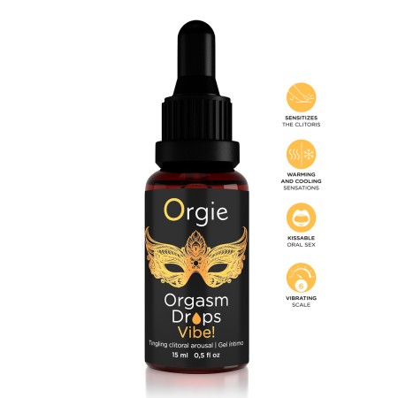 Gel d'excitation du Clitoris Orgasm Drops Vibe 15ml