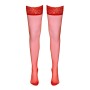 Bas autofixants rouge - Cotelli Legwear